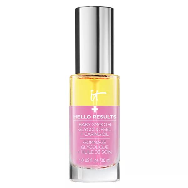 Trattamento viso Hello Results di IT Cosmetics, scrub esfoliante bifasico glicolico 30 ml