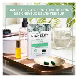 RICHELET Force des Cheveux, Complément Alimentaire Cheveux, 90 Capsules