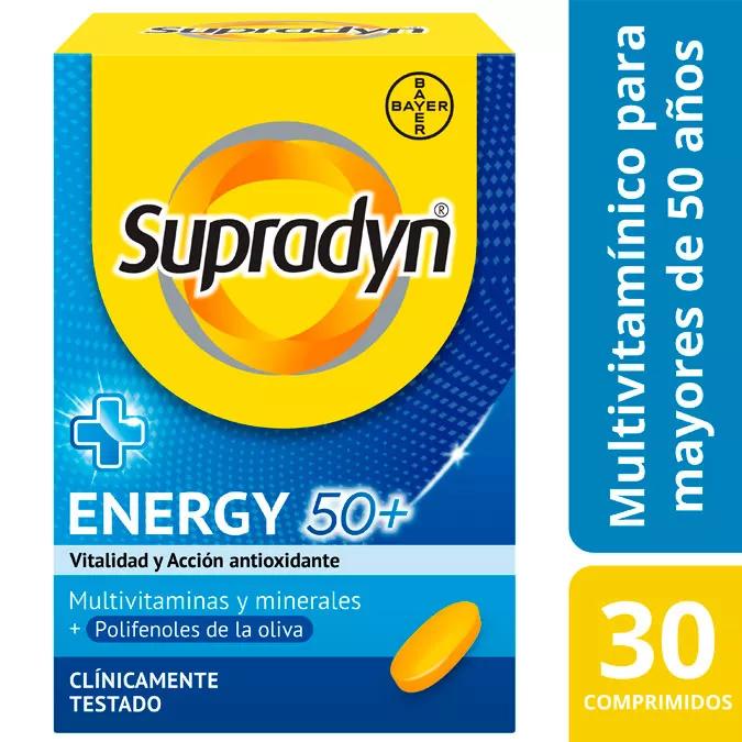 Supradyn Energy 50+ Vitaminas y Energía 30 Comprimidos 