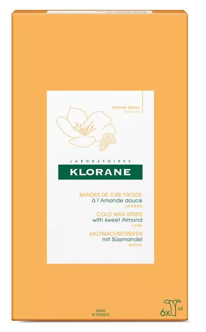 Klorane Bandes de Cire Froide pour les Jambes 6 unités