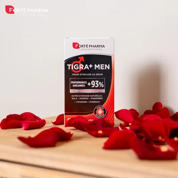 Forté Pharma Tigra+ Men Tonus masculin UME-C Ginseng Gingembre Kola 28 comprimés