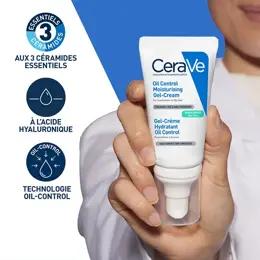 CeraVe Gel-Crème Hydratant Oil Control pour les peaux mixtes à grasses 52ml