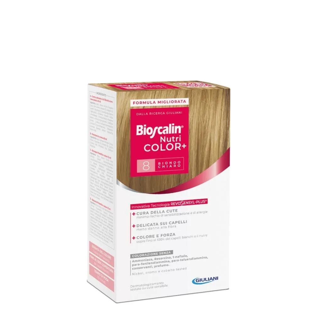 Bioscalin Nutri Color Plus 8 Biondo Chiaro Trattamento Colorante