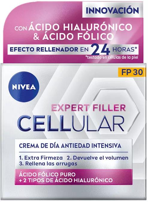 Nivea Hyaluron Cellular Filler Creme Facial Anti-envelhecimento Dia FP30 50ml