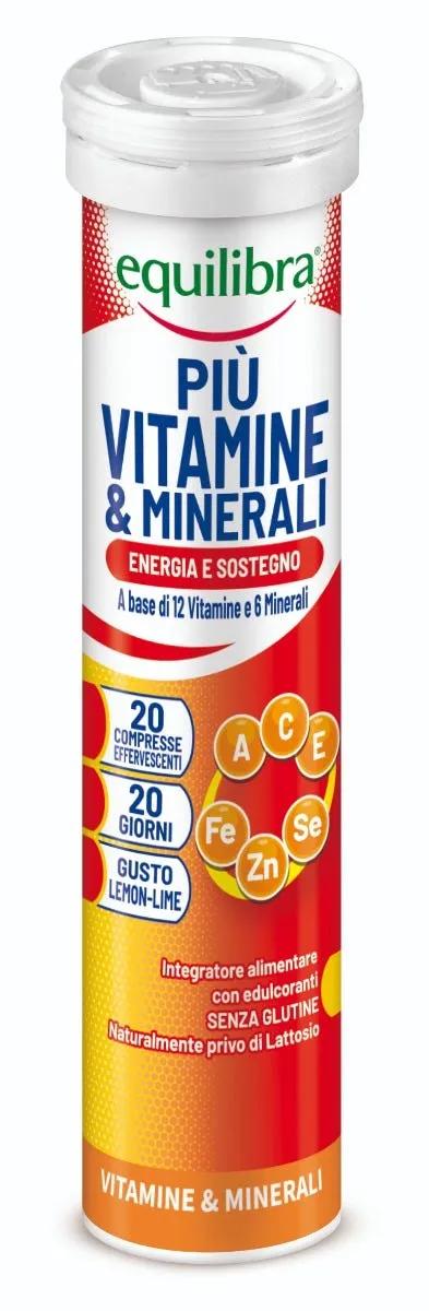 Equilibra Più Vitamine e Minerali Integratore Vitaminico 20 Compresse Effervescenti