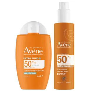 Avène Ultra Solar Oil Control Fluid SPF50 50 ml + Spray 200 ml