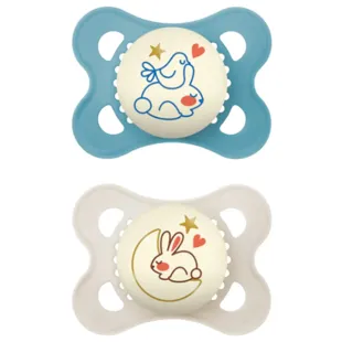 MAM Original Night Pacifier Matte Blue 2-6m 2 pcs