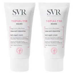 SVR Topialyse Crème Nutri-Réparatrice Mains Lot de 2 x 50ml