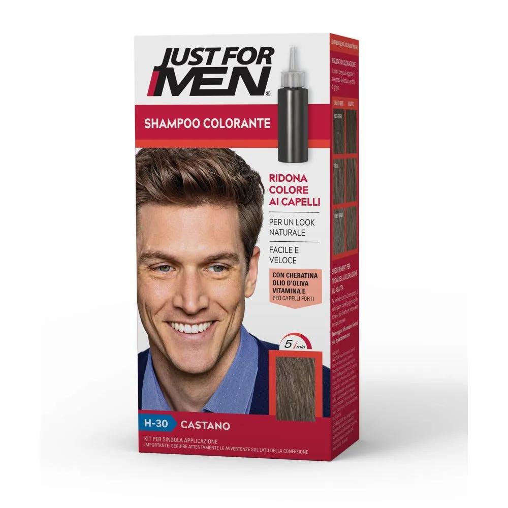 Just For Men Shampoo Colorante Capelli Uomo H30 Castano