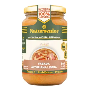 Natursenior Light Asturian Bean Stew Puree Omega-3 Protein 340 gr