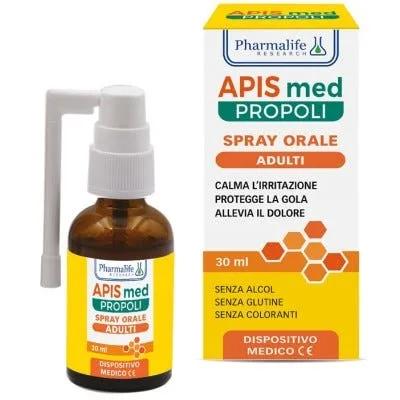 Apis Med Propoli Spray Orale Lenitivo e Protettivo per Adulti 30 ml