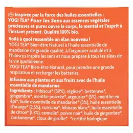 Yogi Tea Bien être Naturel Plantes et Huiles Essentielles 17 sachets