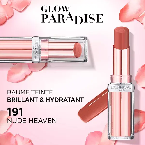 L'Oréal Paris Glow Paradise Baume à Lèvres Teinté N°191 Nude Heaven 3,8g