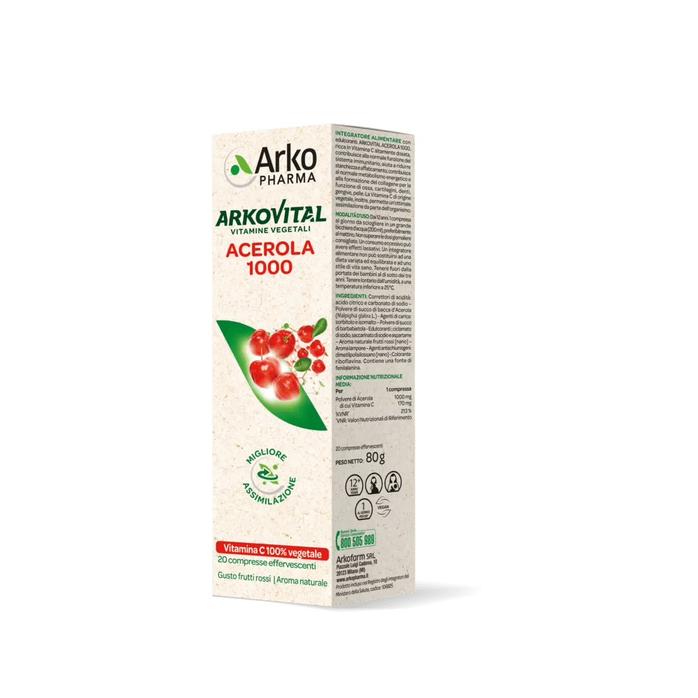 Arkovital Acerola Integratore 20 Compresse Effervescenti