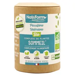 Nat & Form Écoresponsable Passiflore Valériane Bio 120 gélules