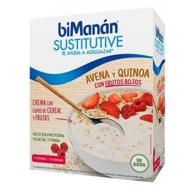 BiManán Crema con Copos de Cereal y Frutos Rojos 5 Sobres