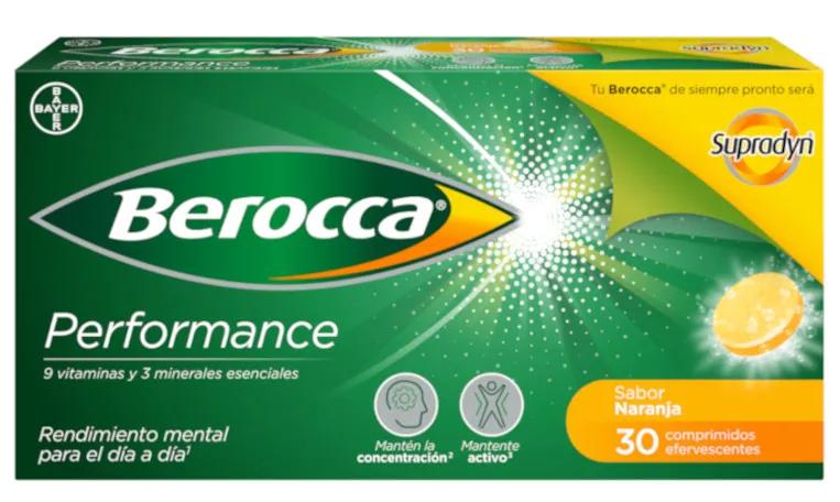 Berocca Performance Orange flavor 30 effervescent tablets Bayer