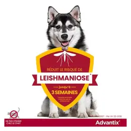 Advantix Chien Solution Antiparasitaire Race Moyenne 10 à 25kg 4 pipettes