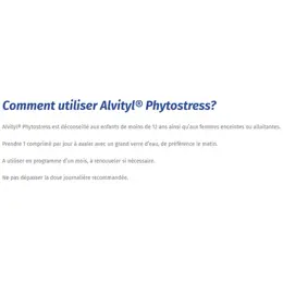 Alvityl Phytostress GABA Rhodiole Mélisse dès 12 ans 28 comprimés