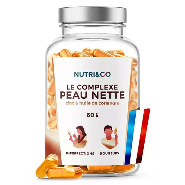 Nutri&Co Complexe Peau Nette Cible Imperfections et Acné Vegan 60 gélules