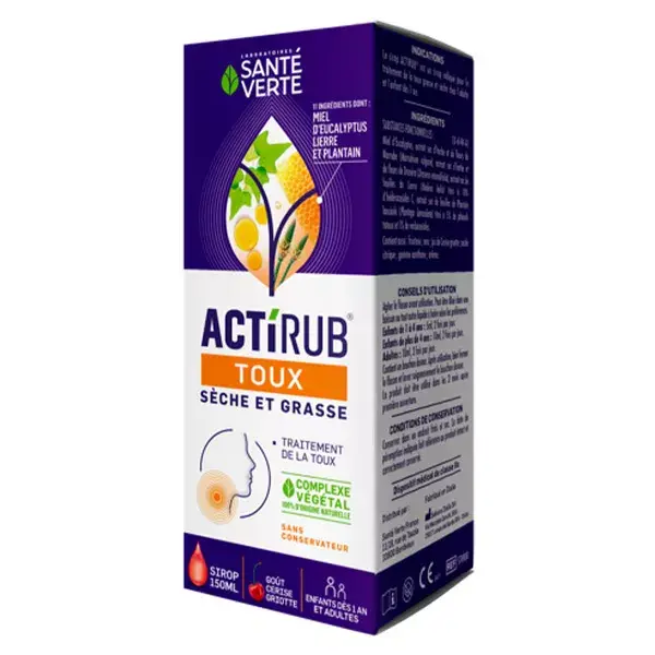 Santé Verte Acti Rub Cough Syrup Family from 1 year 150ml