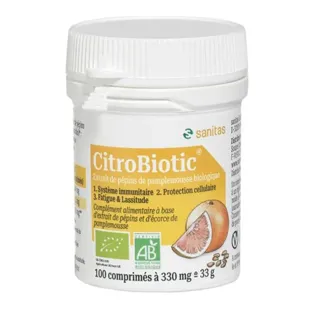 Citrobiotic Estratto di Semi di Pompelmo Bio 100 compresse