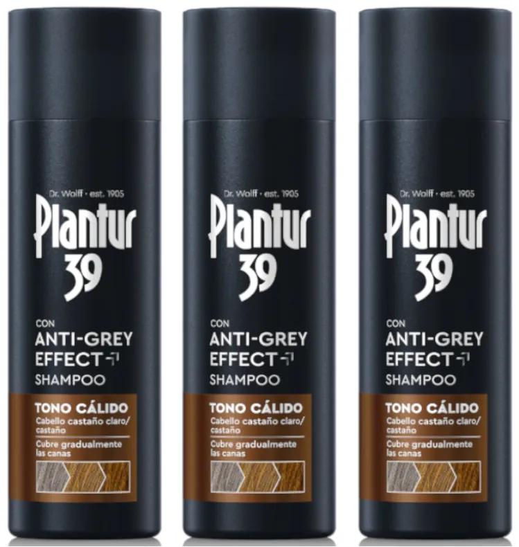 Plantur 39 Anti-Grau-Effekt Warmton Shampoo 3x200 ml
