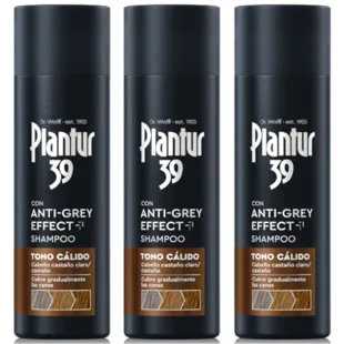 Shampooing ton chaud effet anti-gris Plantur 39 3x200 ml