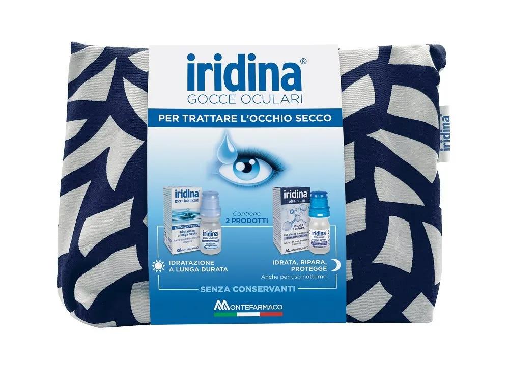 Iridina Secchezza Oculare Pochette Con Gocce Oculari Idratanti + Hydra Repair