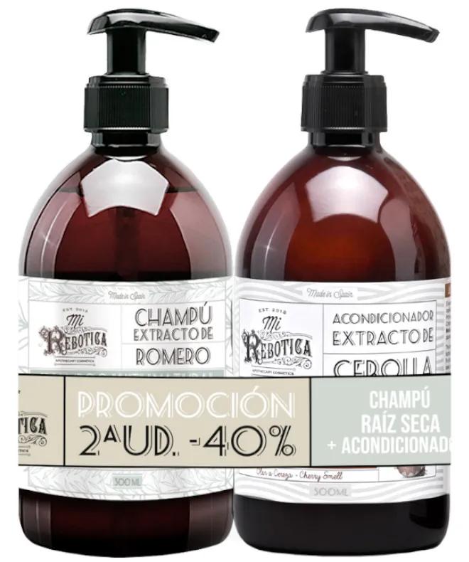 Mi Rebotica Ultra-sanftes Shampoo mit Rosmarinextrakt 500 ml + Conditioner 500 ml