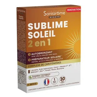Santarome - Integratore solare - Autoabbronzante e protettore solare - 30 capsule