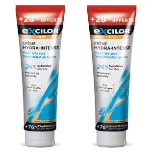 Excilor Soin des Pieds Crème Hydra-Intense Pieds Très Secs 2x125ml