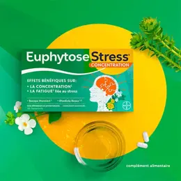 Euphytose Stress Concentration  30 comprimés + Berocca Boost vitamines 30 comprimés effervescents