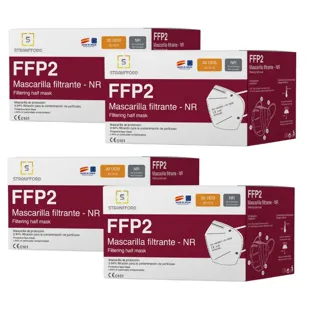 FFP2 NR White Face Mask 4x20 units