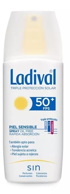 Ladival Pieles Sensibles o Alérgicas Spray FPS50+ 150 ml