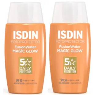 Eau de fusion Isdin Magic Glow SPF30 2x50 ml
