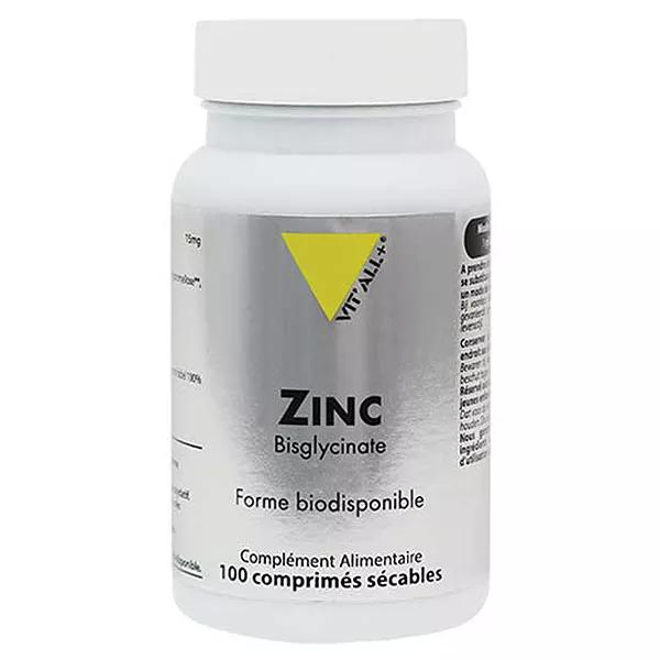Vit'all+ Zinc Bisglycinate Haute Absorption - 100 comprimés sécables