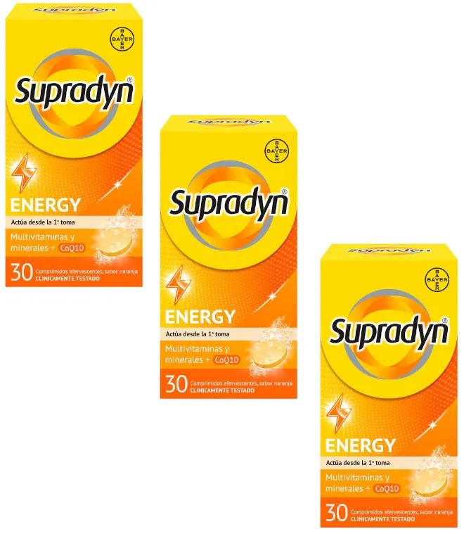 Supradyn Energy Vitamines et Énergie 3x30 Comprimés Effervescents