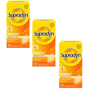 Supradyn Energy Vitamins, Minerals and Energy 3x30 Effervescent Tablets SAVING FORMAT 