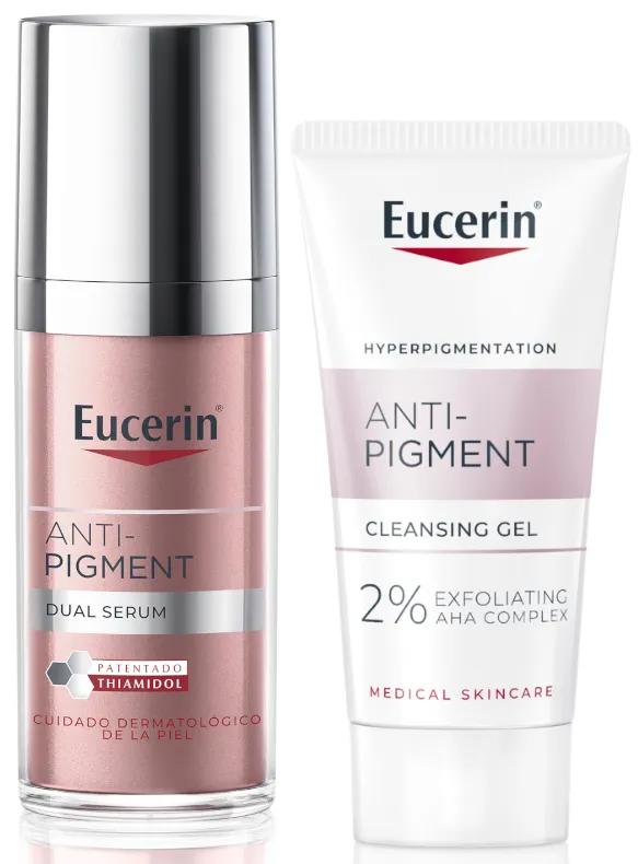 Eucerin Anti-Pigment Dual Serum 30 ml + GIFT Reinigungsgel in Minigröße