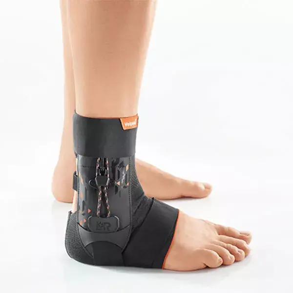 Velpeau Ankle Control Expert Ankle Orthosis Size 2 Black Orange