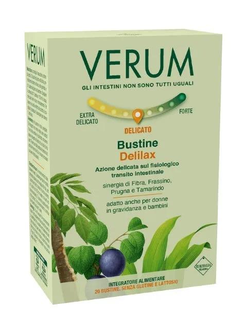 Verum Lax Delilax Integratore per il Corretto Transito Intestinale 20 bustine