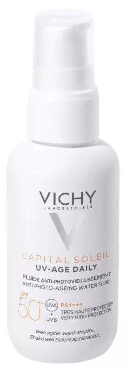 Vichy UV-AGE Daily com Cor Water Fluid Antifotoenvelhecimento SPF50+ 40 ml