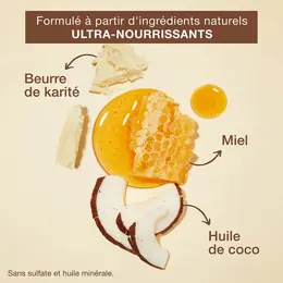 Creme of nature, Pure Honey, Shampoing nourrissant, brillance, 355ml