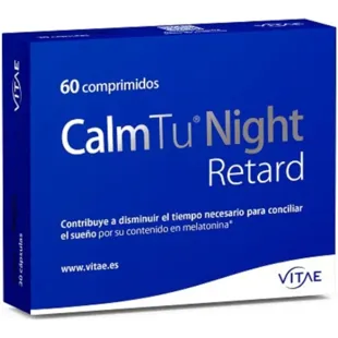Vitae CalmTu Night Retard with Valerian and Melatonin 60 Tablets