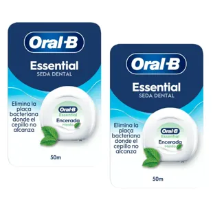 Oral-B Silk Essential Floss with Mint Wax 2x50 m