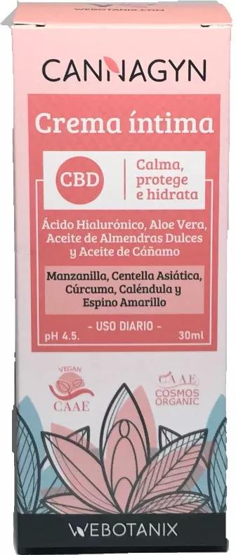 Webotanix Cannagyn Creme Íntimo CBD BIO 30 ml