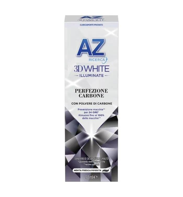 AZ 3D White Illuminante Dentrificio Sbiancante Con Carbone 50 ml