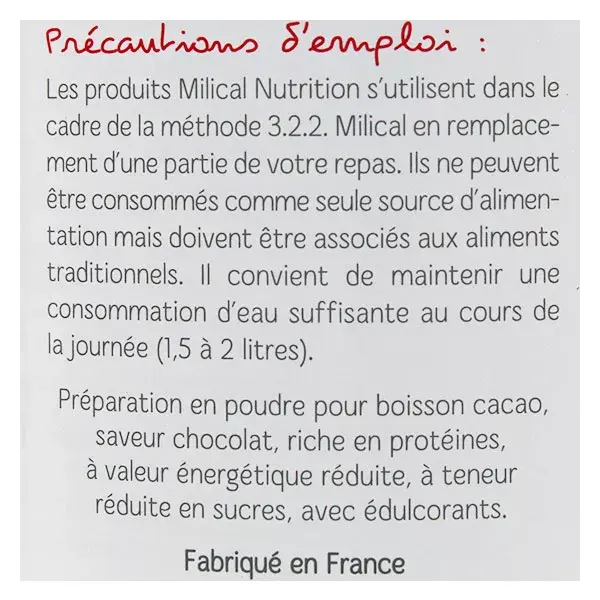 Milical Hyperprotéinée Boisson Saveur Chocolat Format Eco 18 Boissons