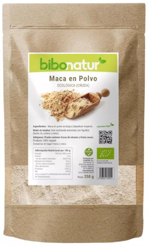 Bibonatur Organic Raw Maca Powder 250 gr